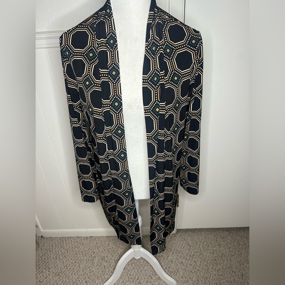 Investments Geometric Pattern Cardigan size PL - Picture 1 of 5